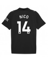 Moške Nogometnih dresov Manchester City Nico Gonzalez #14 Gostujoči 2025-26 Kratki rokavi Moške Nogometnih dresov Manchester City Nico Gonzalez #14 Gostujoči 2025-26 Kratki rokavi